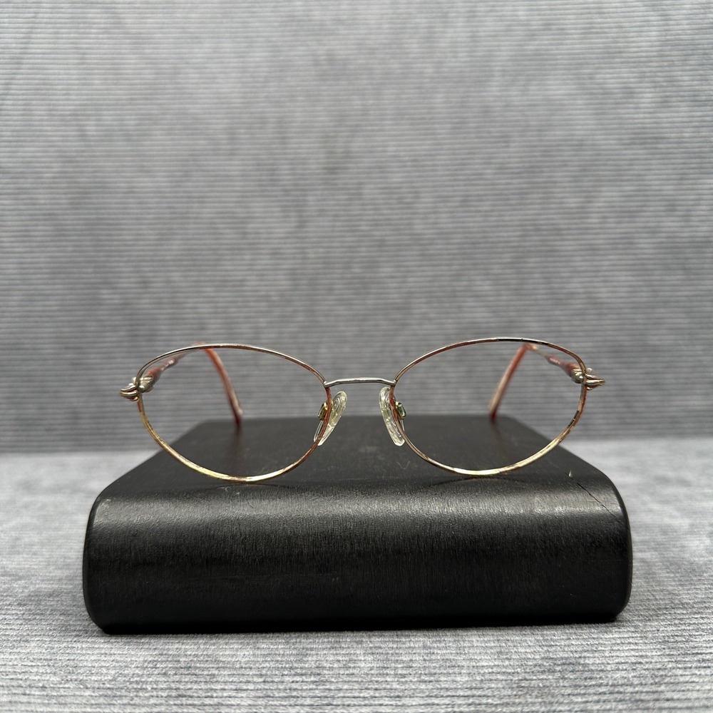Sophia Loren Zyloware M80 Gold Oval Y2K Eyeglasses Frames Vintage Womens Vtg